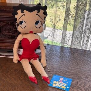 Betty Boop Plush Doll in Red Dress